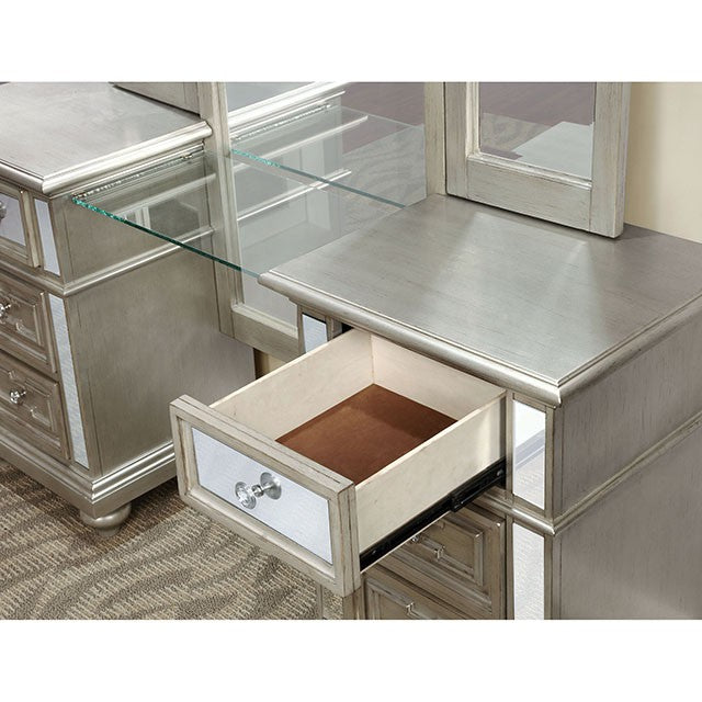 Salamanca Vanity W/ Stool - U&U Home Budget Furniture (Carteret, NJ)