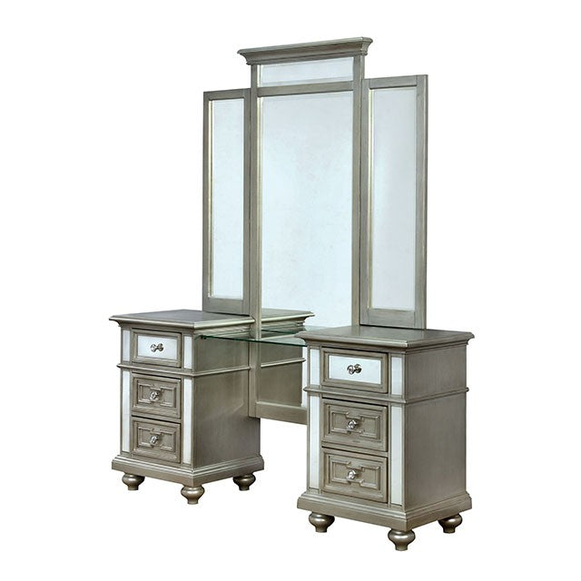Salamanca Vanity W/ Stool - U&U Home Budget Furniture (Carteret, NJ)