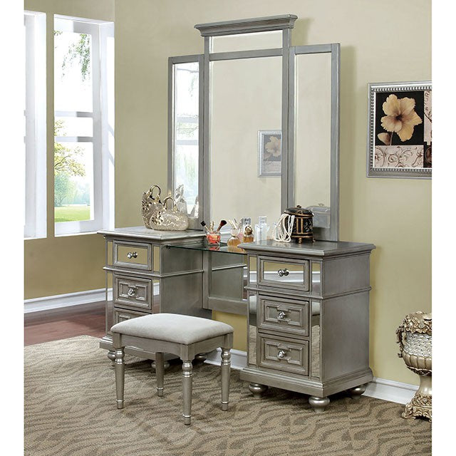 Salamanca Vanity W/ Stool - U&U Home Budget Furniture (Carteret, NJ)