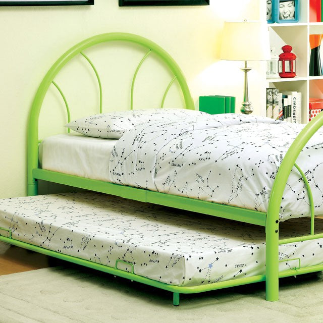 Rainbow Full Bed Black, White, Silver, Black, & Green - U&U Home Budget Furniture (Carteret, NJ)