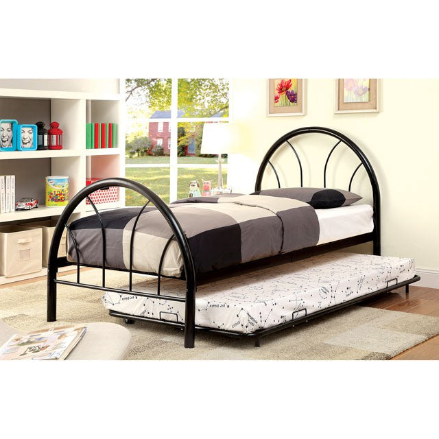 Rainbow Full Bed Black, White, Silver, Black, & Green - U&U Home Budget Furniture (Carteret, NJ)
