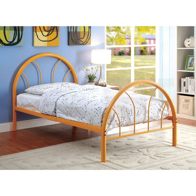 Rainbow Full Bed Black, White, Silver, Black, & Green - U&U Home Budget Furniture (Carteret, NJ)