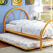 Rainbow Full Bed Black, White, Silver, Black, & Green - U&U Home Budget Furniture (Carteret, NJ)