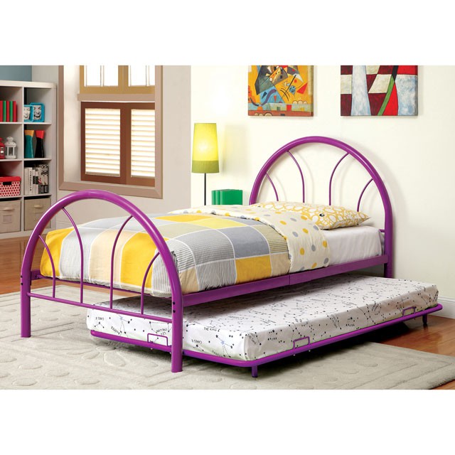 Rainbow Full Bed Black, White, Silver, Black, & Green - U&U Home Budget Furniture (Carteret, NJ)