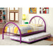 Rainbow Full Bed Black, White, Silver, Black, & Green - U&U Home Budget Furniture (Carteret, NJ)