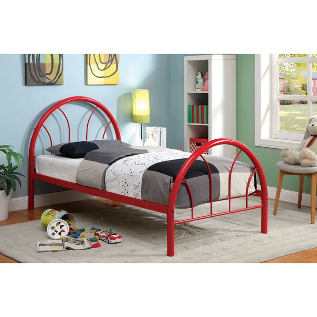Rainbow Full Bed Black, White, Silver, Black, & Green - U&U Home Budget Furniture (Carteret, NJ)