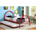 Rainbow Full Bed Black, White, Silver, Black, & Green - U&U Home Budget Furniture (Carteret, NJ)