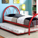Rainbow Full Bed Black, White, Silver, Black, & Green - U&U Home Budget Furniture (Carteret, NJ)