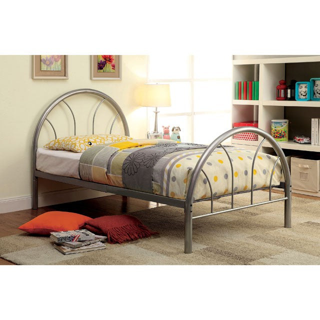 Rainbow Full Bed Black, White, Silver, Black, & Green - U&U Home Budget Furniture (Carteret, NJ)