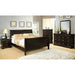 Louis Philippe Full Bed Expresso & White - U&U Home Budget Furniture (Carteret, NJ)