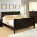 Louis Philippe Full Bed Expresso & White - U&U Home Budget Furniture (Carteret, NJ)