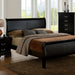 Louis Philippe Bed Black, White, & Cherry - U&U Home Budget Furniture (Carteret, NJ)