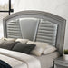Maddie Bed White & Silver - U&U Home Budget Furniture (Carteret, NJ)