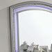 Maddie Bed White & Silver - U&U Home Budget Furniture (Carteret, NJ)