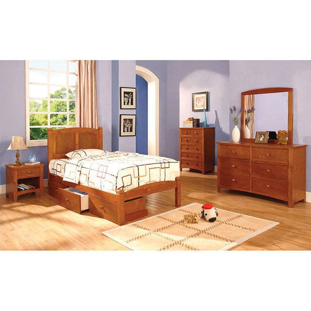 OMNUS Oak Trundle - U&U Home Budget Furniture (Carteret, NJ)