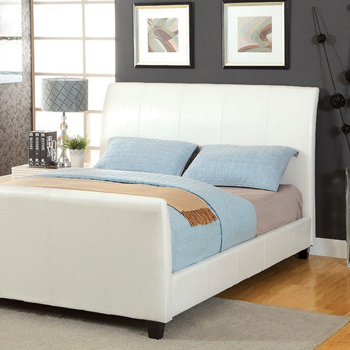 Maynard Bed Espresso & White - U&U Home Budget Furniture (Carteret, NJ)