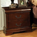 Velda Night Stand Chrome - U&U Home Budget Furniture (Carteret, NJ)