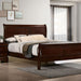Louis Philippe E.King Bed Black, Cherry, & Gray - U&U Home Budget Furniture (Carteret, NJ)