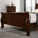 Louis Philippe E.King Bed Black, Cherry, & Gray - U&U Home Budget Furniture (Carteret, NJ)