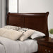 Louis Philippe E.King Bed Black, Cherry, & Gray - U&U Home Budget Furniture (Carteret, NJ)