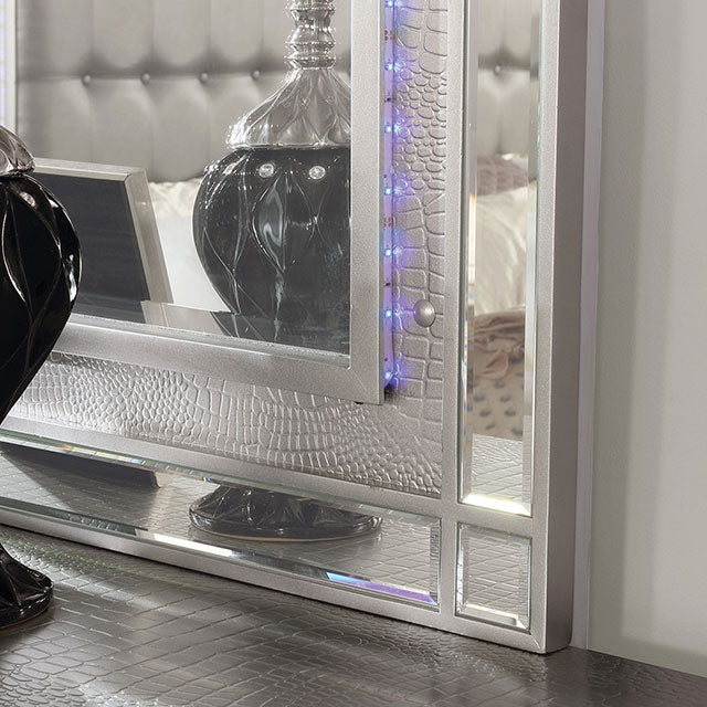 Brachium Silver Mirror - U&U Home Budget Furniture (Carteret, NJ)