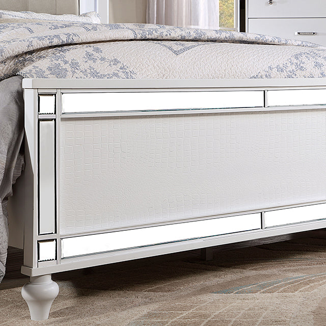 Brachium Queen Bedroom Set Silver - U&U Home Budget Furniture (Carteret, NJ)