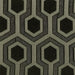 Jansen Hexagon Patterned Accent Chair Grey and Black - U&U Home Budget Furniture (Carteret, NJ)
