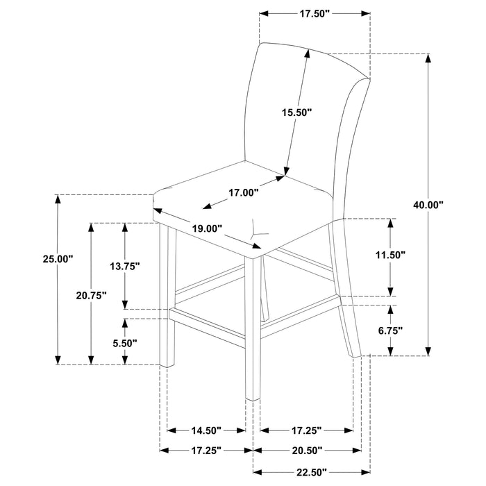 Alba Counter Stool - U&U Home Budget Furniture (Carteret, NJ)