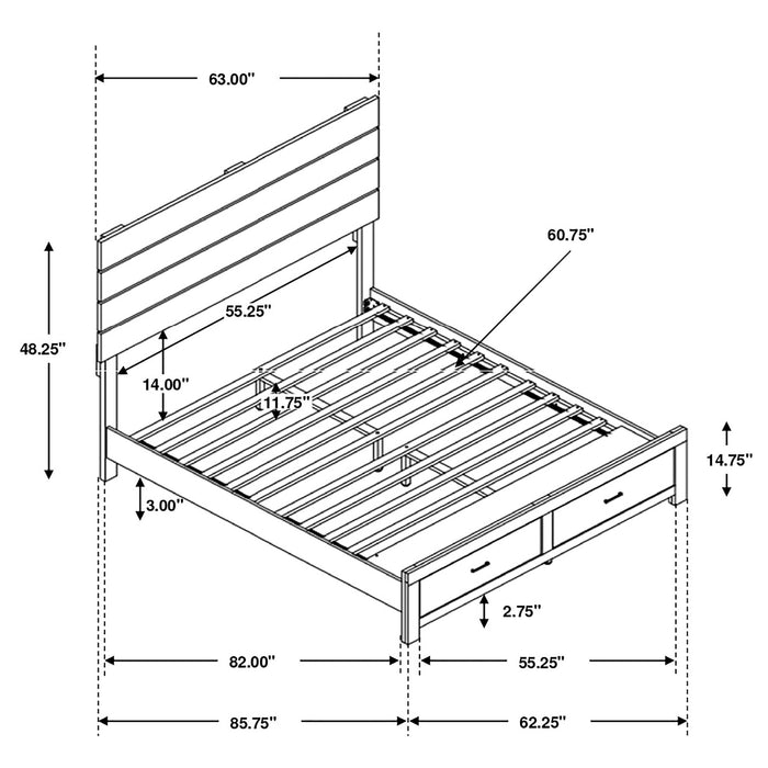Brantford Queen Bed - U&U Home Budget Furniture (Carteret, NJ)