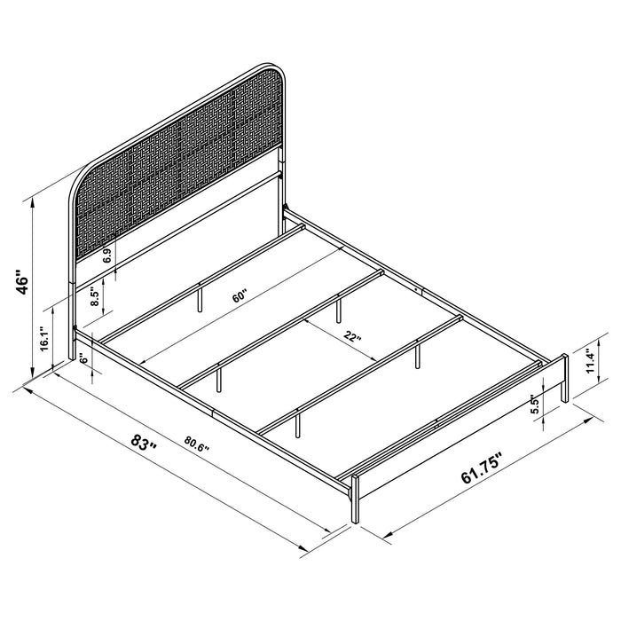 Amherst Queen Bed - U&U Home Budget Furniture (Carteret, NJ)