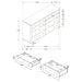 Arini 4 Pc Bedroom Set - U&U Home Budget Furniture (Carteret, NJ)