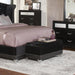 Barzini Tufted Rectangular Trunk with Nailhead Black - U&U Home Budget Furniture (Carteret, NJ)