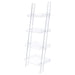 Amaturo 4-shelf Ladder Bookcase Clear - U&U Home Budget Furniture (Carteret, NJ)