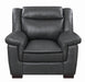 Arabella Pillow Top Upholstered Chair Grey - U&U Home Budget Furniture (Carteret, NJ)