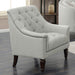 Avonlea Sloped Arm Upholstered Chair Grey - U&U Home Budget Furniture (Carteret, NJ)