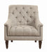 Avonlea Sloped Arm Upholstered Chair Grey - U&U Home Budget Furniture (Carteret, NJ)