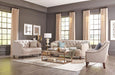 Avonlea Sloped Arm Upholstered Chair Grey - U&U Home Budget Furniture (Carteret, NJ)