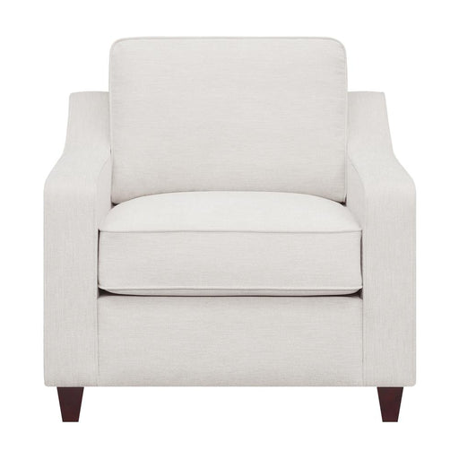 Christine Upholstered Cushion Back Chair Beige - U&U Home Budget Furniture (Carteret, NJ)