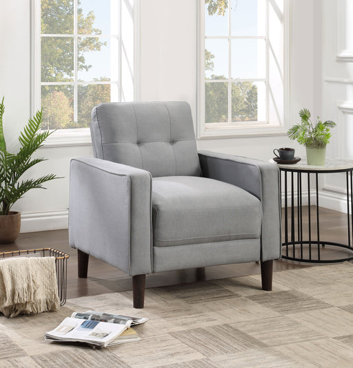 Bowen Upholstered Track Arms Tufted Chair - U&U Home Budget Furniture (Carteret, NJ)