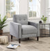 Bowen Upholstered Track Arms Tufted Chair - U&U Home Budget Furniture (Carteret, NJ)