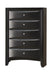 Briana Rectangular 5-drawer Chest Black - U&U Home Budget Furniture (Carteret, NJ)