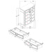 Celina Chest - U&U Home Budget Furniture (Carteret, NJ)