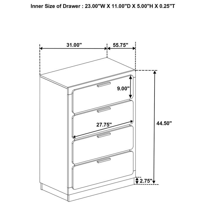 Caraway Chest - U&U Home Budget Furniture (Carteret, NJ)