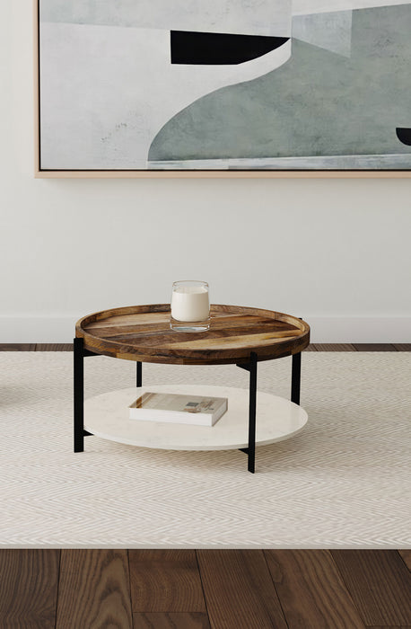 Adhvik Coffee Table - U&U Home Budget Furniture (Carteret, NJ)