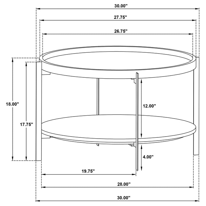 Adhvik Coffee Table - U&U Home Budget Furniture (Carteret, NJ)