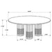 Astoria Coffee Table - U&U Home Budget Furniture (Carteret, NJ)