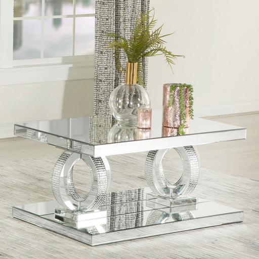 Breena Rectangular Coffee Table Mirror - U&U Home Budget Furniture (Carteret, NJ)