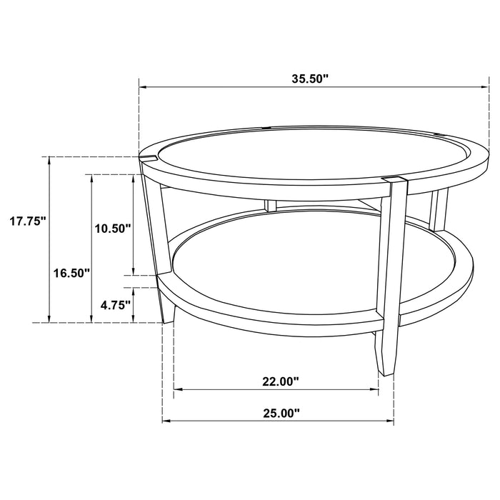 Camillo Coffee Table - U&U Home Budget Furniture (Carteret, NJ)