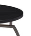 Dacre Round Coffee Table Dark Grey and Black Nickel - U&U Home Budget Furniture (Carteret, NJ)