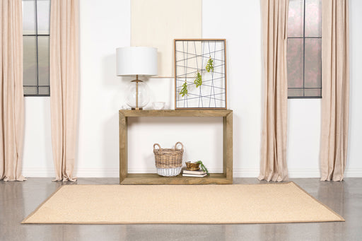 Benton Rectangular Solid Wood Sofa Table Natural - U&U Home Budget Furniture (Carteret, NJ)